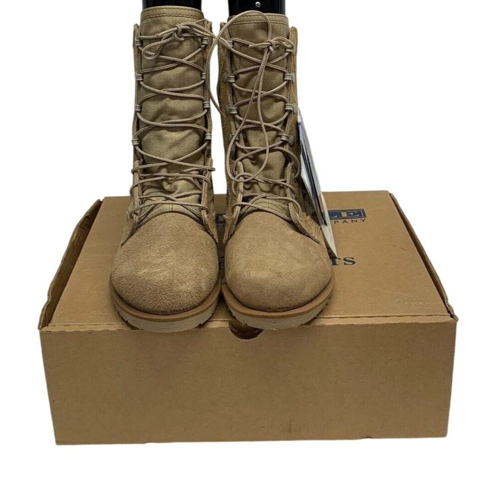 Belleville Beige Leather Steel-Toed Hot Weather Combat Boot‎ Men's Size 7.5W NIB